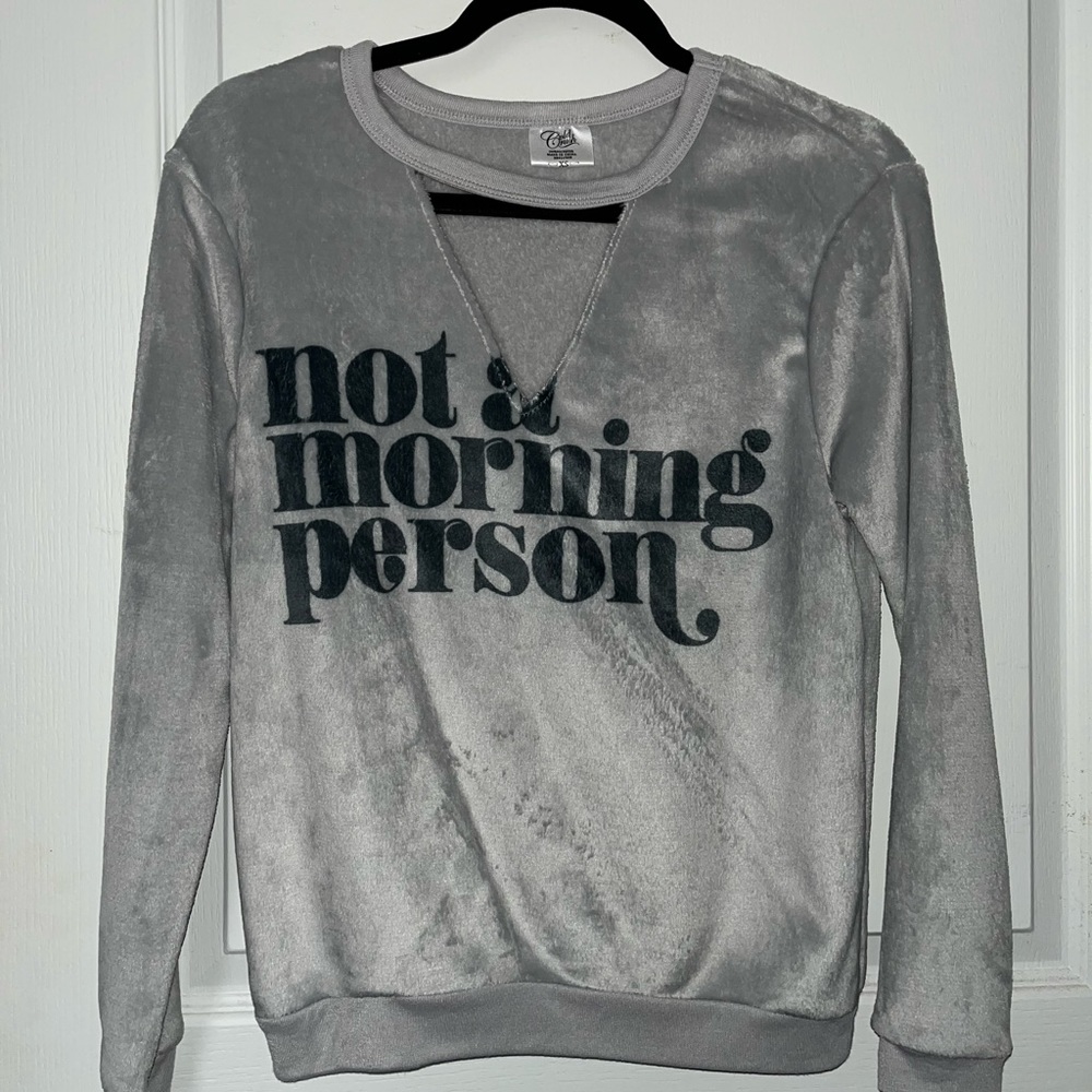 Gray Sweater Top - XS
